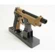 Страйкбольный пистолет KJW Beretta M9A1 TBC CO₂ Tan, удлин. ствол - фото № 7
