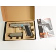 Страйкбольный пистолет WE Colt M1911A1 Silver, черные накладки (WE-E006B TAC) - фото № 3