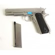 Страйкбольный пистолет WE Colt M1911A1 Silver, черные накладки (WE-E006B TAC) - фото № 4