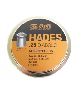 Пули JSB Hades Diabolo 6,35 мм, 1,72 г (300 штук)