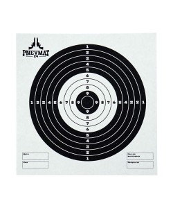 Мишени для пневматики Pnevmat24 белые, 140x140 мм (50 штук)