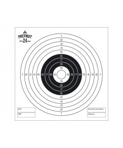 Мишени для пневматики Pnevmat24 белые, 140x140 мм (50 штук)