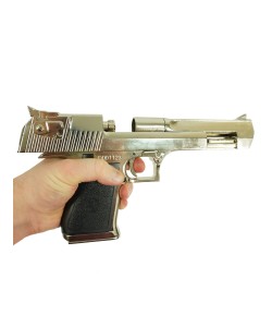 Макет пистолет Desert Eagle, никель (США-Израиль, 1982 г.) DE-1123-NQ