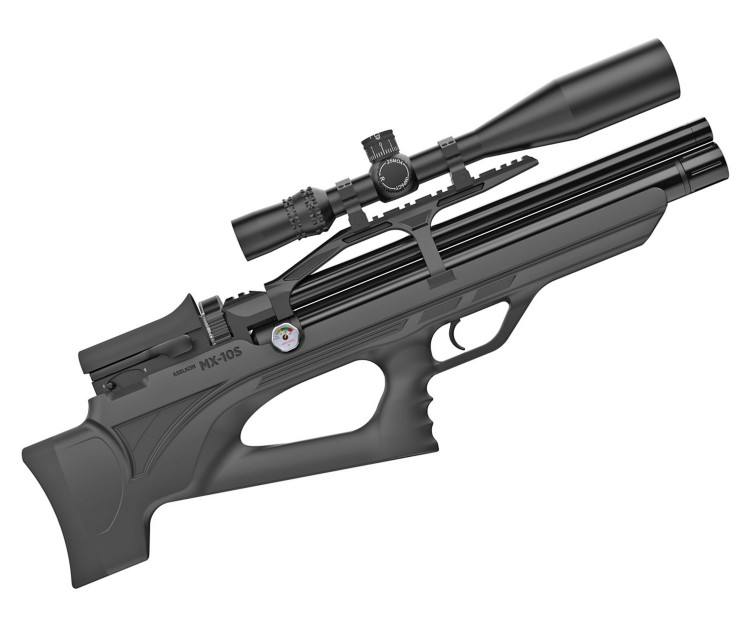 Пневматическая винтовка Aselkon MX-10S, L=450 (пластик, PCP, ★3 Дж) 5,5 мм