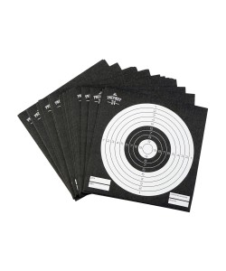 Мишени для пневматики Pnevmat24 черные, 140x140 мм (50 штук)
