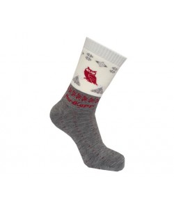 Термоноски зимние NordKapp 518 G (серый, сова)