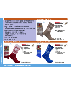 Термоноски зимние NordKapp 517 S (синий)