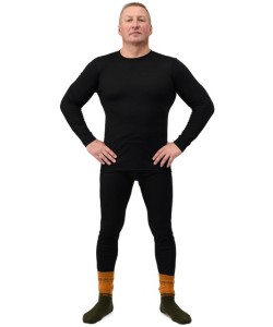 Термобелье мужское NordKapp Active 1812 (1-й слой, черный)