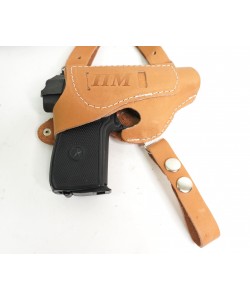 Кобура оперативная для ПМ (нат. кожа-юфть) коричневая