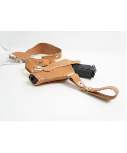 Кобура оперативная для ПМ (нат. кожа-юфть) коричневая