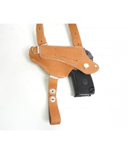 Кобура оперативная для ПМ (нат. кожа-юфть) коричневая