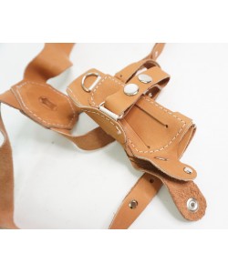 Кобура оперативная для ПМ, X-образная с обоймой (нат. кожа-юфть) коричневая