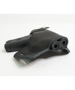 Кобура-бабочка поясная для «Пионер/Добрыня» (нат. кожа) черная