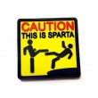 Шеврон ”Caution: This is Sparta”, PVC на велкро, 55x55 мм - фото № 1