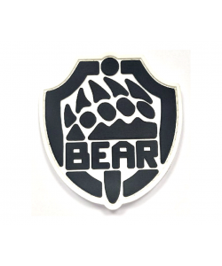 Шеврон ”Bear ЧВК”, PVC на велкро, 80x75 мм (Black)