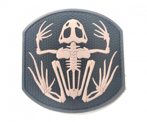 Шеврон ”Frog Skeleton”, PVC на велкро, 70x70 мм (SWAT)