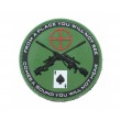 Шеврон ”Sniper Poker”, PVC на велкро, 75x75 мм (Olive) - фото № 1