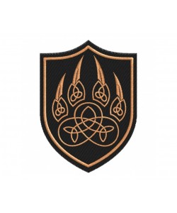 Шеврон ”Лапа Велеса”, вышивка (Tan)