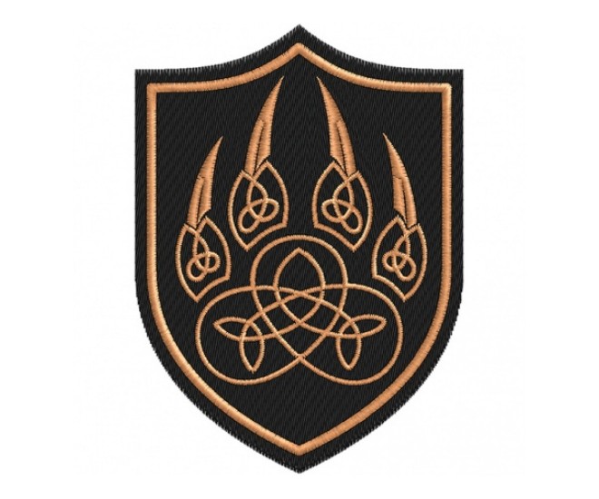 Шеврон ”Лапа Велеса”, вышивка (Tan)