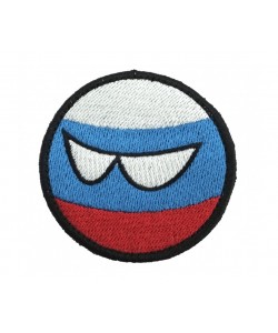 Шеврон ”Колобок Россия”, вышивка