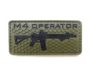 Шеврон ”M4 Operator”, PVC на велкро, 80x40 мм (Olive)