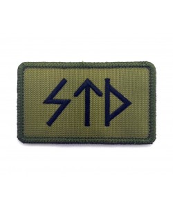 Шеврон ”Руны STD”, вышивка (олива)