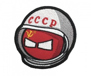 Шеврон ”Колобок космонавт СССР”, вышивка