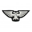 Шеврон ”Имперский орел Вархаммер”, вышивка (серебро) - фото № 1