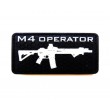 Шеврон ”M4 Operator”, PVC на велкро, 80x40 мм (Black) - фото № 1