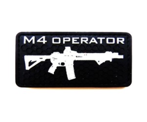 Шеврон ”M4 Operator”, PVC на велкро, 80x40 мм (Black)