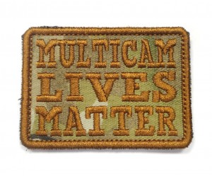 Шеврон ”Multicam Lives Matter”, вышивка, 70x50 мм