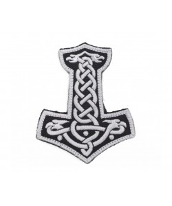 Шеврон ”Мьелнир (молот Тора)”, вышивка (черный)