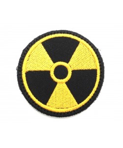 Шеврон ”Радиация”, вышивка, 85 мм