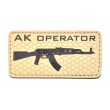 Шеврон ”AK Operator”, PVC на велкро, 80x40 мм (Tan) - фото № 1