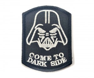 Шеврон ”Come to Dark Side”, вышивка, 75x55 мм