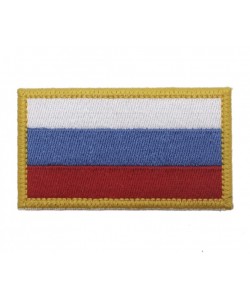 Шеврон ”Флаг Триколор” яркий, вышивка, 40x60 мм