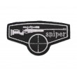Шеврон ”Снайпер”, вышивка (черный) - фото № 1