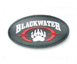 Шеврон ”Blackwater”, PVC на велкро, 75x40 мм