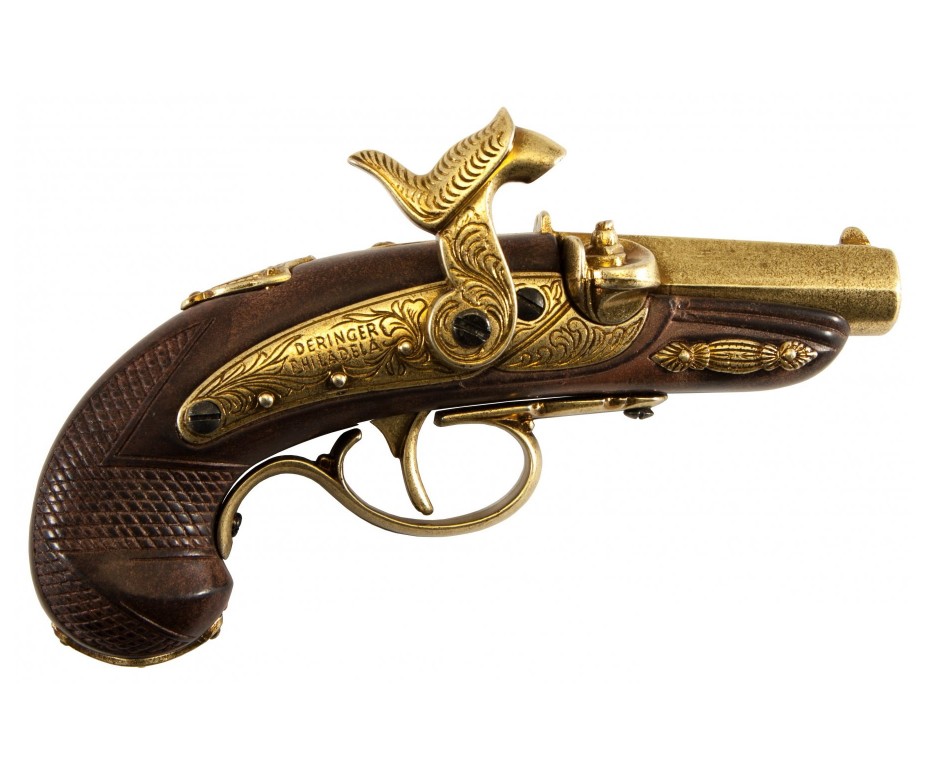 Макет пистолет Дерринджера Филадельфия, латунь (США, 1862 г.) DE-5315