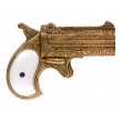Макет пистолет Дерринджера двуствольный, латунь (США, 1866 г.) DE-1262-L - фото № 1