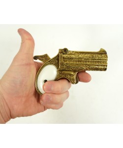 Макет пистолет Дерринджера двуствольный, латунь (США, 1866 г.) DE-1262-L