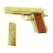 Макет пистолет Colt M1911A1 .45, золотистый (США, 1911 г.) DE-5312 - фото № 4