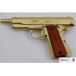 Макет пистолет Colt M1911A1 .45, золотистый (США, 1911 г.) DE-5312 - фото № 6