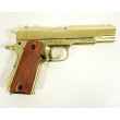 Макет пистолет Colt M1911A1 .45, золотистый (США, 1911 г.) DE-5312 - фото № 8