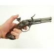 Макет пистолет кремневый 2-ствольный (Франция, XVIII век) DE-1308 - фото № 3