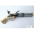 Макет пистолет кремневый 4-ствольный, рукоять под кость (Франция, XVIII век) DE-1310 - фото № 7