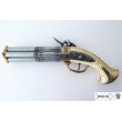 Макет пистолет кремневый 4-ствольный, рукоять под кость (Франция, XVIII век) DE-1310 - фото № 9