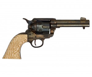 Макет револьвер Colt Peacemaker .45, 4,75”, рукоять под кость (США, 1873 г.) DE-8186