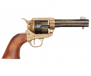 Макет револьвер Colt Peacemaker .45, 4,75”, гравировка (США, 1873 г.) DE-M-1280-L