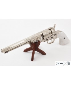 Макет револьвер морского офицера Colt Navy, перламутр. рукоять (США, 1851 г.) DE-6040